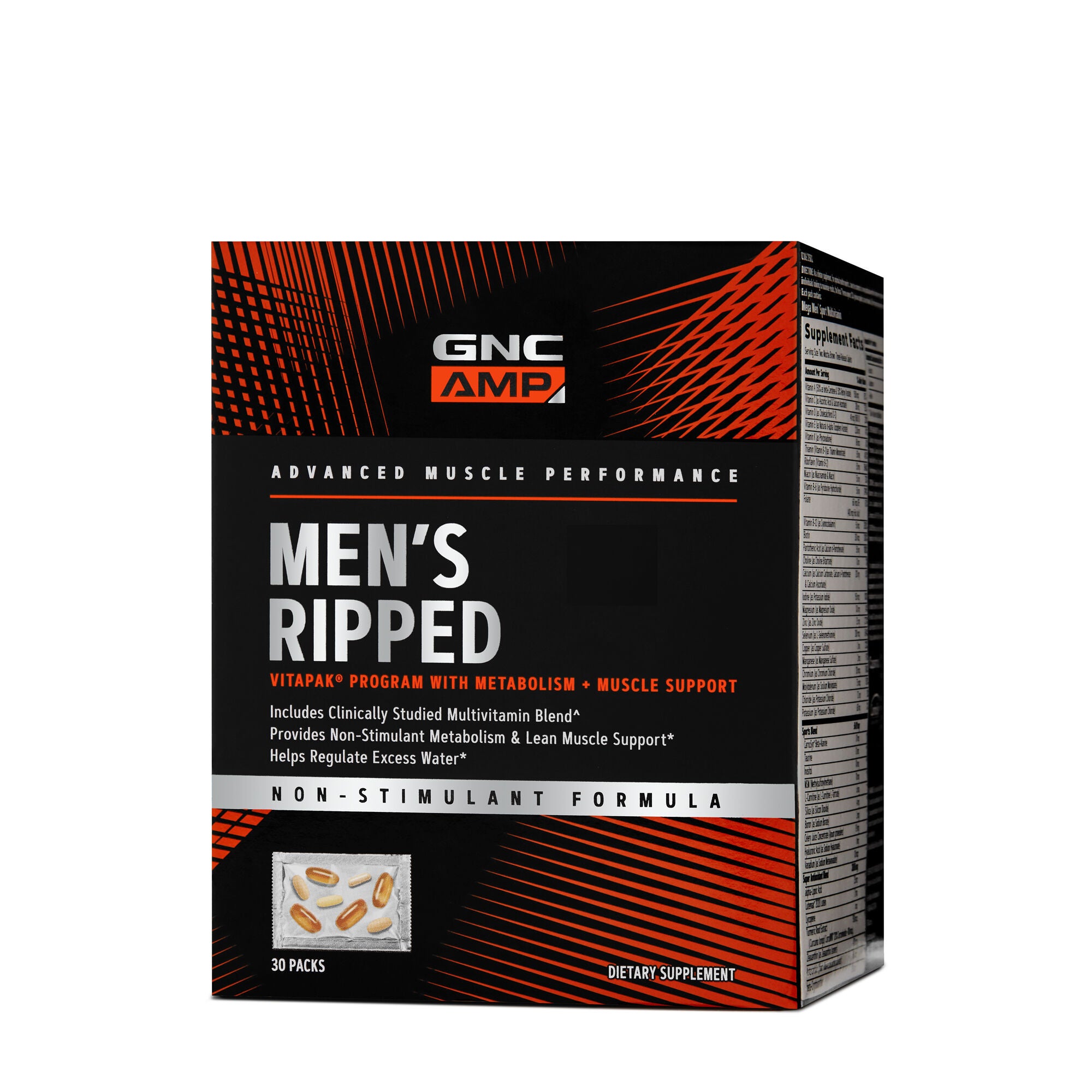 Men's Ripped Vitapak® Program With Metabolism + Muscle Support* Non